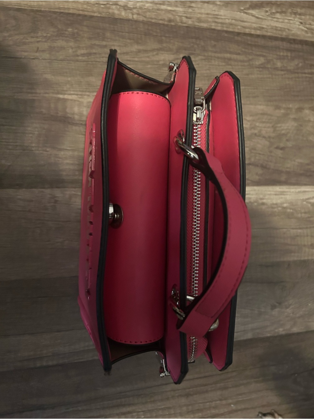 Steve Madden Pink Structured Satchel